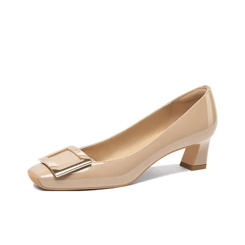 Holy Rose Грубый каблук Высокие каблуки Женские Телесный