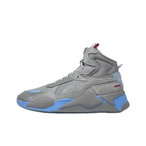 PUMA RS X Abrasion Resistant High Топ Повседневная обувь Мужская Серый Синий