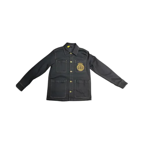 VERSACE Denim Jacket Men's Black
