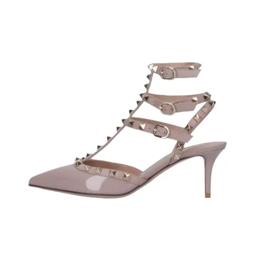 Valentino Garavani Rockstud Узкий каблук Высокие каблуки 6,5 см Женские Розовый