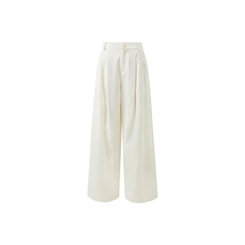 3COLOUR Экрю Женские Повседневные Брюки