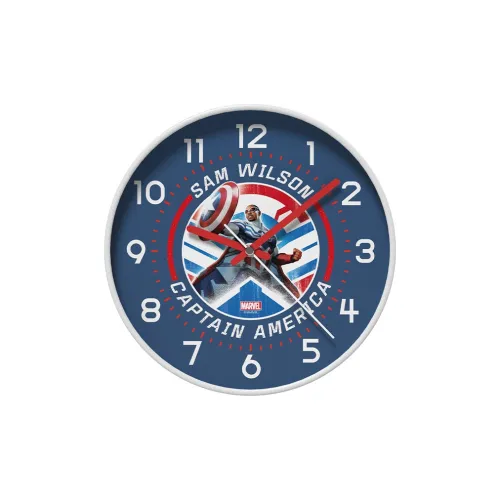 Disney Marvel Кварцевый механизм ABS Стена Часы Унисекс Синий Красный