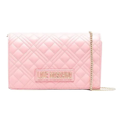 LOVE MOSCHINO Полиуретан Сумка через плечо Женская Телесно-розовая