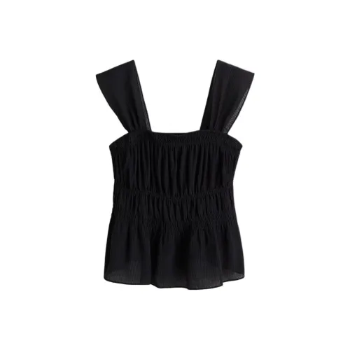 H&M Черные Женские Майки