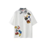 Белый/синий в клетку