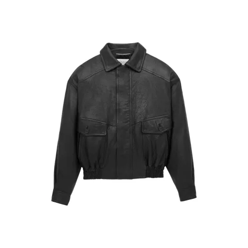 SAINT LAURENT FW25 Кожа Куртка Мужская