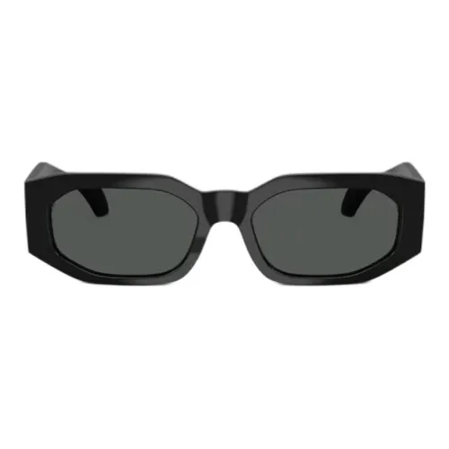 VERSACE Вакуумно-формованные Прямоугольные Солнцезащитные очки Мужские Черные