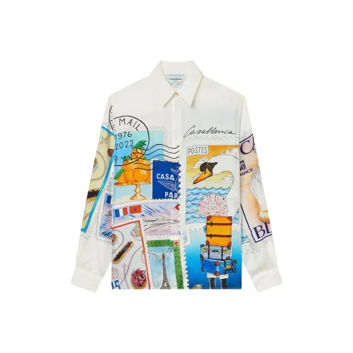 CASABLANCA Белые Мужские Рубашки