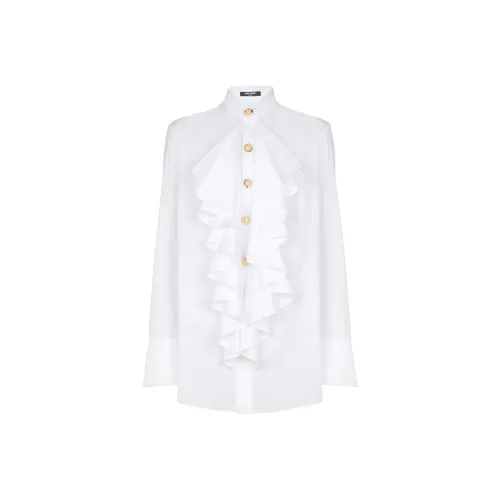 BALMAIN SS25 Рубашка Женская Белая