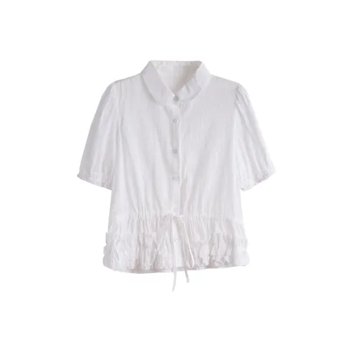 Juden Choi Белые Женские Рубашки