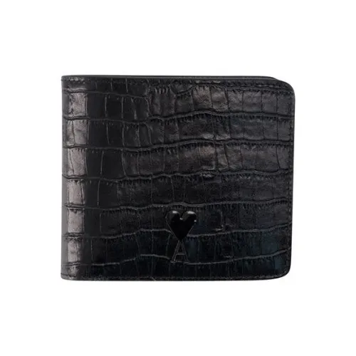 AMIPARIS Бифолд Дизайн Кошелек Унисекс Черный