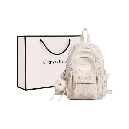 Crtnzo Kroez Ткань Рюкзак Стандартный Женский Экрю
