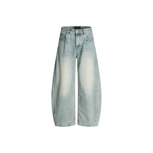 MR BENSE Промытый синий Унисекс Джинсы