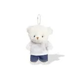 Деним Белая футболка с съемными штанами от Медвежонок [Одежда съемная]