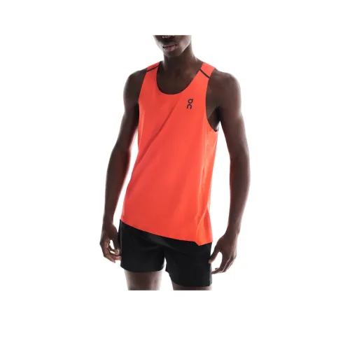 On Performance Orange Men's Tank Top