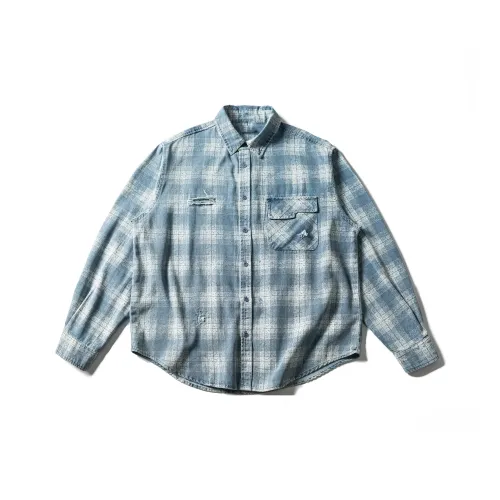 PINSCIO ZENIE Промытый синий Унисекс Рубашки