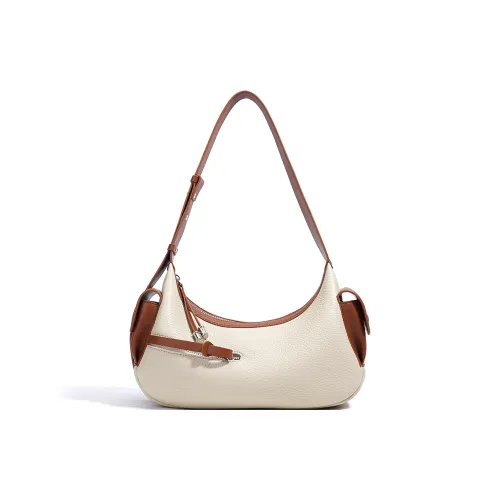 SOSITE Коровья кожа Сумка через плечо Сумка на плечо Женская Молочный коктейль Белый Святой Грааль Синий Перламутрово-Серый