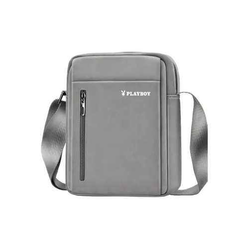 PLAYBOY Collaboration ПУ (полиуретан) Сумка через плечо Сумка на плечо Большая мужская черная серая