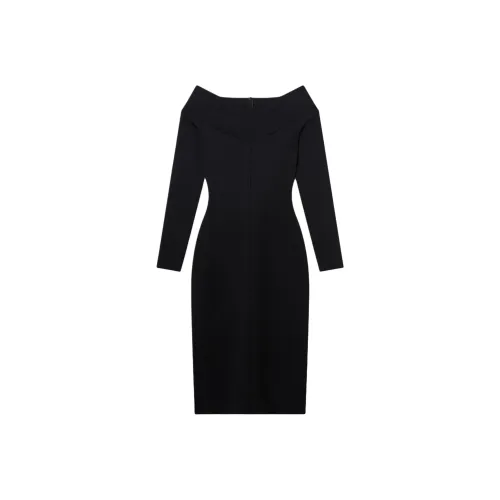 STELLA MCCARTNEY Black Женские Длинные Платья с Рукавами