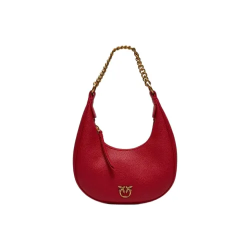 PINKO Brioche Коровья кожа Сумка через плечо Мини Женская Красная