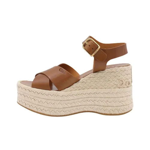 Chloe Isla One Strap Sandals 10,5cm Women's Brown Члои Isla One Ремешок Сандалии 10,5см Женские Коричневый