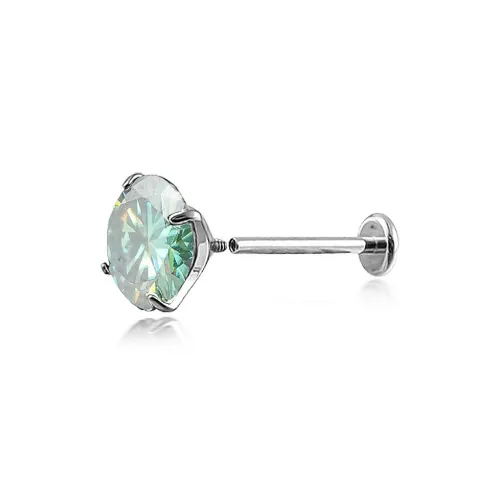 WIC Титановый сплав Серьги-гвоздики из муассанита Унисекс