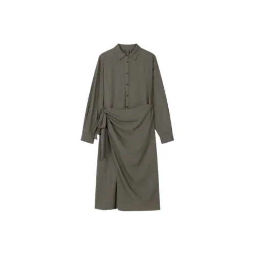 LAKESI Длинное платье с длинными рукавами женское