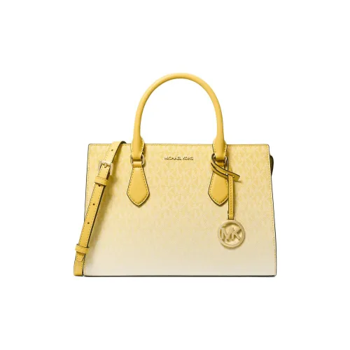 MICHAEL KORS SHEILA Холст Одно Плечо Сумка Средний Женский Yellow Daisy
