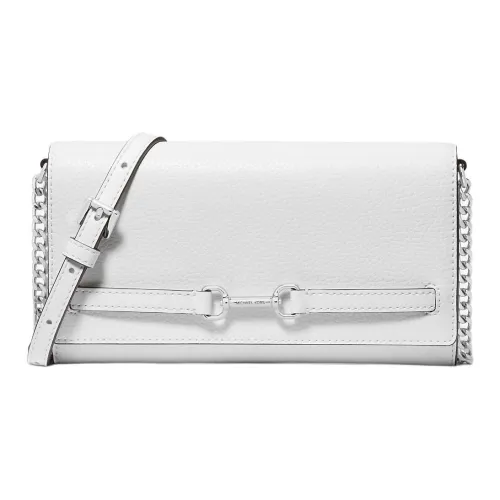 MICHAEL KORS Сумка через плечо из кожи большая женская белая