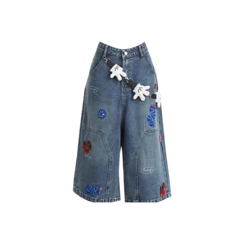 YEARNED Синие Женские Джинсы