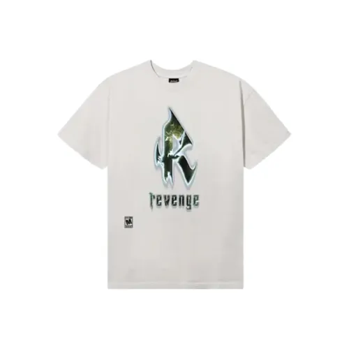 Revenge Бежевый Мужской T-Рубашки