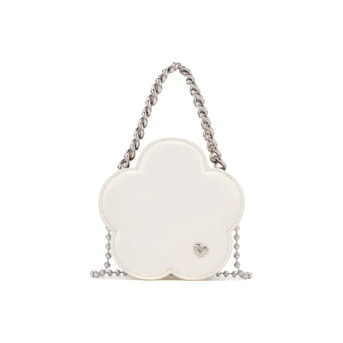 ELLE Сумка через плечо из коровьей кожи сумка Women's White Yellow