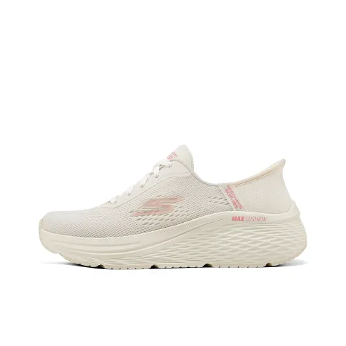 Skechers Max Cushioning Elite 2,0 Дышащая Поддержка Амортизация Низкий Топ Беговые кроссовки Женские Белые