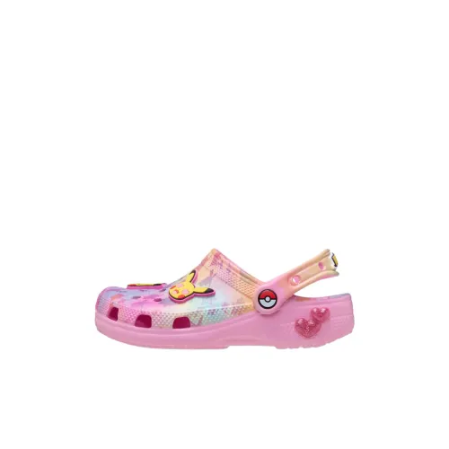 Pokémon x Crocs Классическая сандалия устойчивая к истиранию низкий топ детские сандалии розовый детский