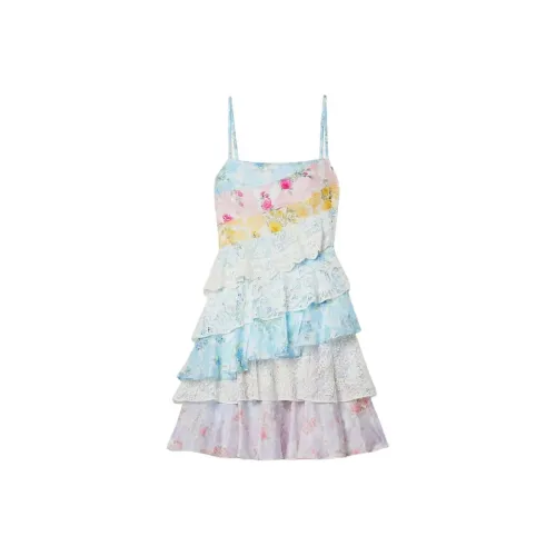 LOVESHACKFANCY Многоцветные Женские Слиплатья