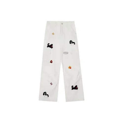 Freshclean Белые Унисекс Джинсы