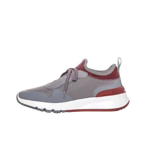 BRUNELLO CUCINELLI Низкий топ Повседневная обувь Мужской Серый