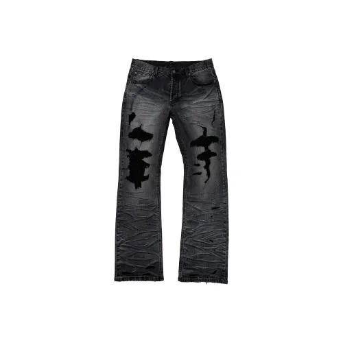 EODUP Черные Мужские Джинсы