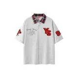 Фотиния Серый/Красный Клетка