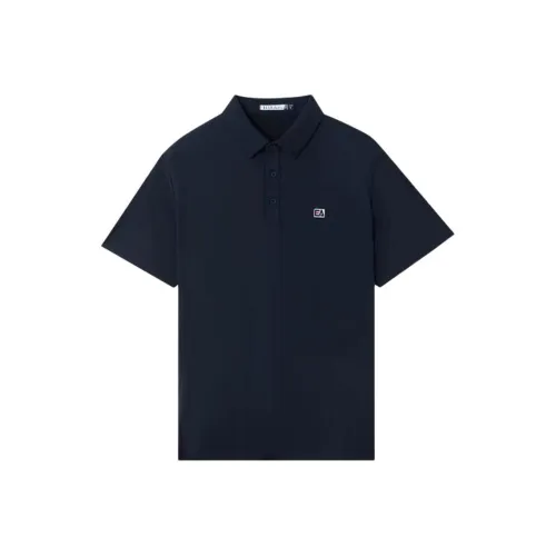 Elle Active Темно-синяя мужская поло рубашка