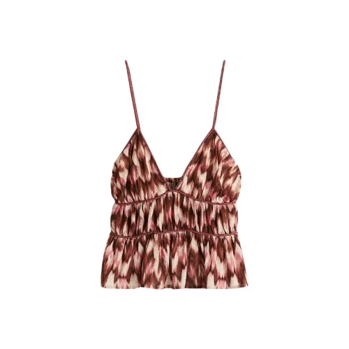 H&M Коричневый/Цветочный Женские Камисоли