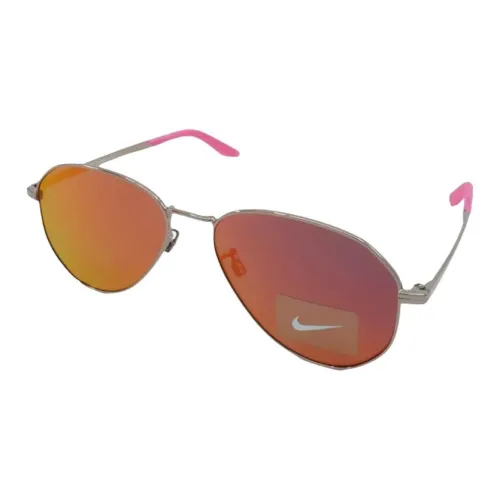 nike Металл Круглый Солнцезащитные очки Мужской Серебряный