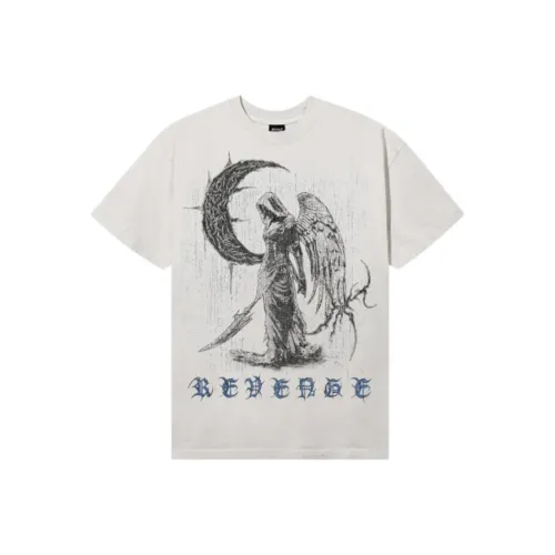 Revenge T Рубашка Мужская Серо-Белая