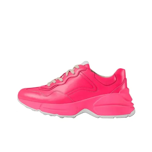GUCCI Rhyton Low Топ Толстая подошва Кроссовки Мужские Розовые