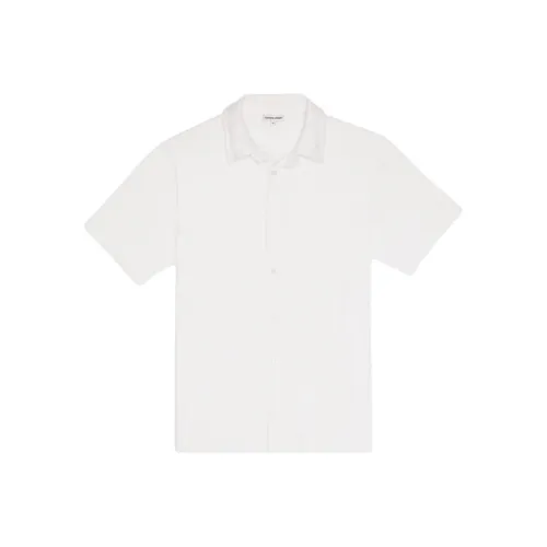 COTTON CITIZEN Белая Мужская Рубашка