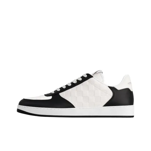 LOUIS VUITTON Rivoli Low Топ Скейтборд Кроссовки Мужские Черно-Белые