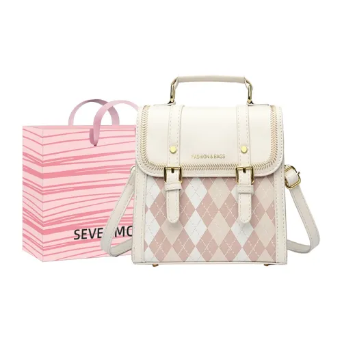 SEVENMOONS ПУ (полиуретан) Рюкзак Стандартный Женский Экрю Коричневый Черный Розовый