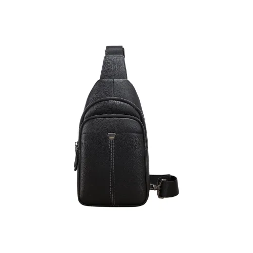 Old Man's Head Сумка через плечо из коровьей кожи одна плечо сумка-слинг мужская черная