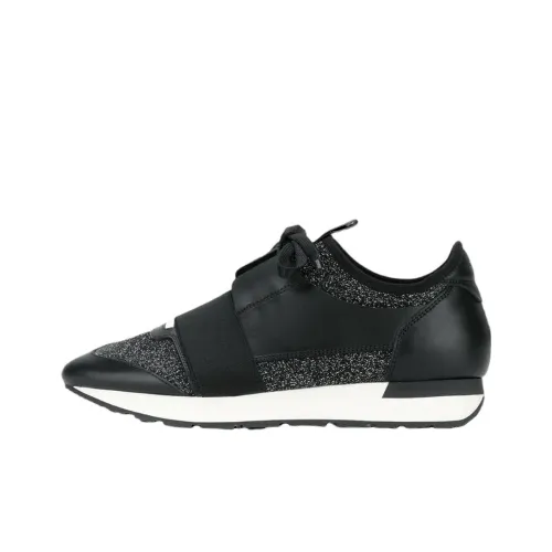 Balenciaga Race Runner Low Топ Повседневная обувь Женская Черная
