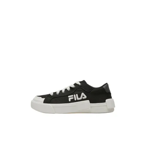 FILA KIDS Наследие FHT POP Низкий Топ Детские Скейтбординги Черный Белый Children Возраст 3-7 лет